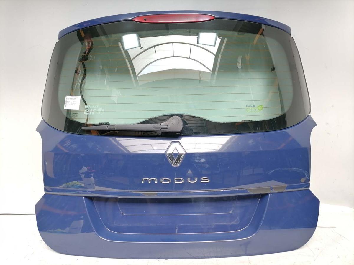 Renault Grand Modus original Heckklappe mit Heckscheibe OV460 K&ouml;nigsblau Bj.2008